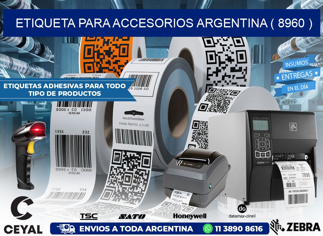 ETIQUETA PARA ACCESORIOS ARGENTINA ( 8960 )