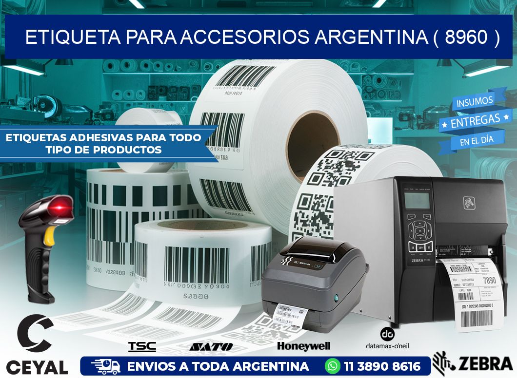 ETIQUETA PARA ACCESORIOS ARGENTINA ( 8960 )