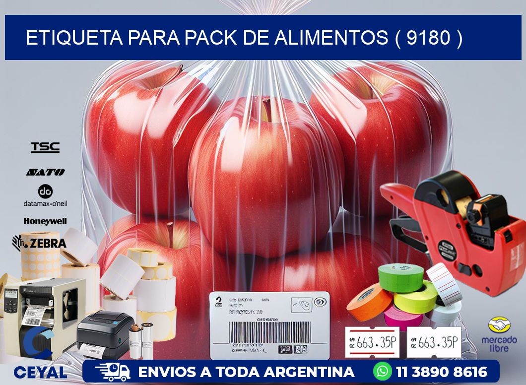 ETIQUETA PARA PACK DE ALIMENTOS ( 9180 )