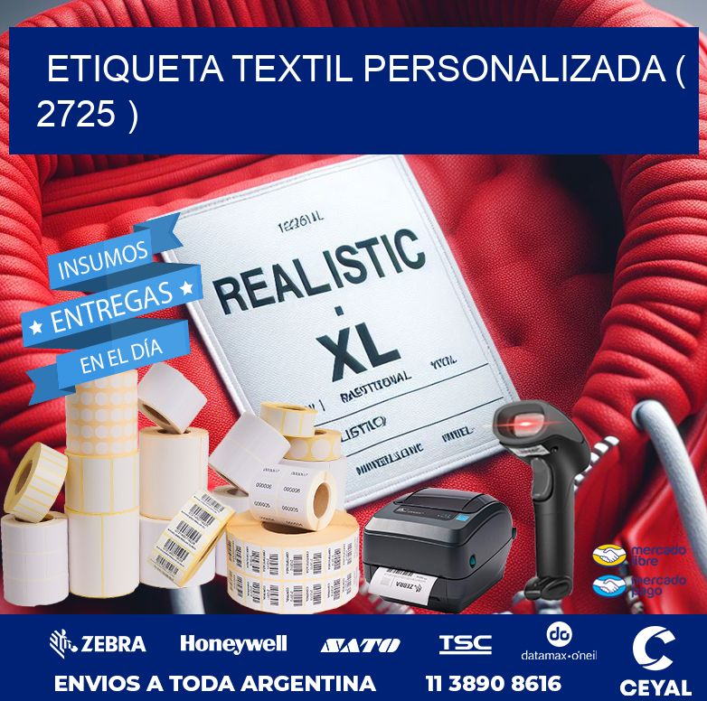 ETIQUETA TEXTIL PERSONALIZADA ( 2725 )