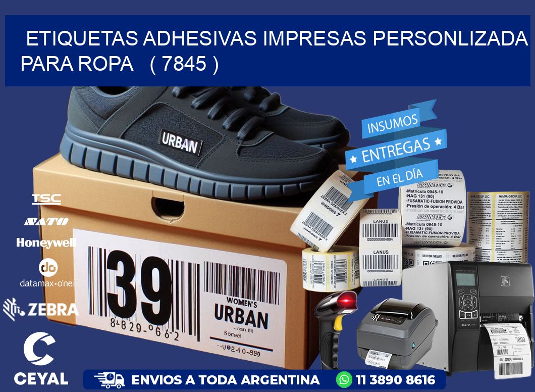 ETIQUETAS ADHESIVAS IMPRESAS PERSONLIZADA PARA ROPA   ( 7845 )