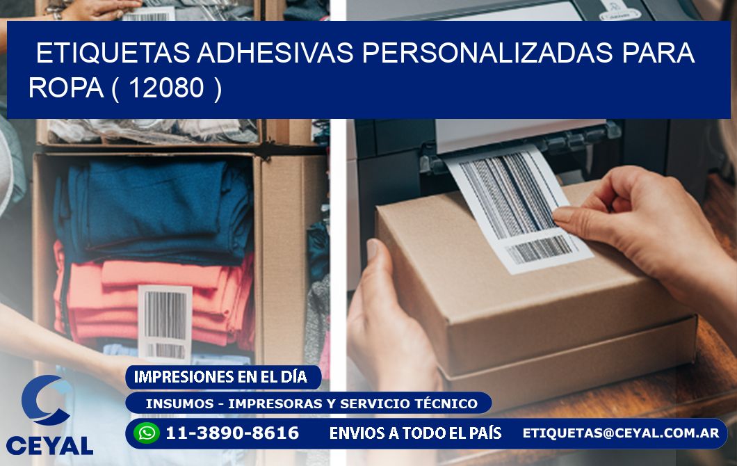 ETIQUETAS ADHESIVAS PERSONALIZADAS PARA ROPA ( 12080 )
