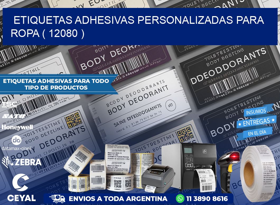 ETIQUETAS ADHESIVAS PERSONALIZADAS PARA ROPA ( 12080 )