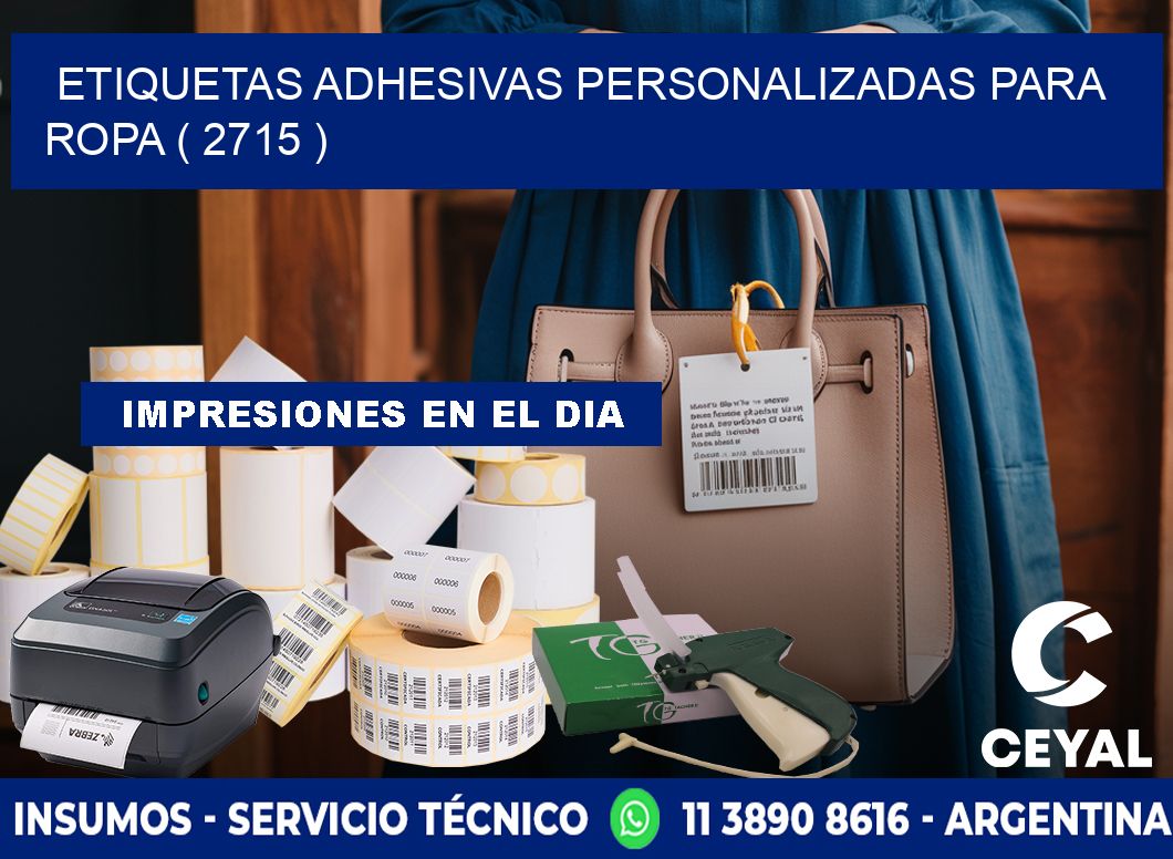 ETIQUETAS ADHESIVAS PERSONALIZADAS PARA ROPA ( 2715 )