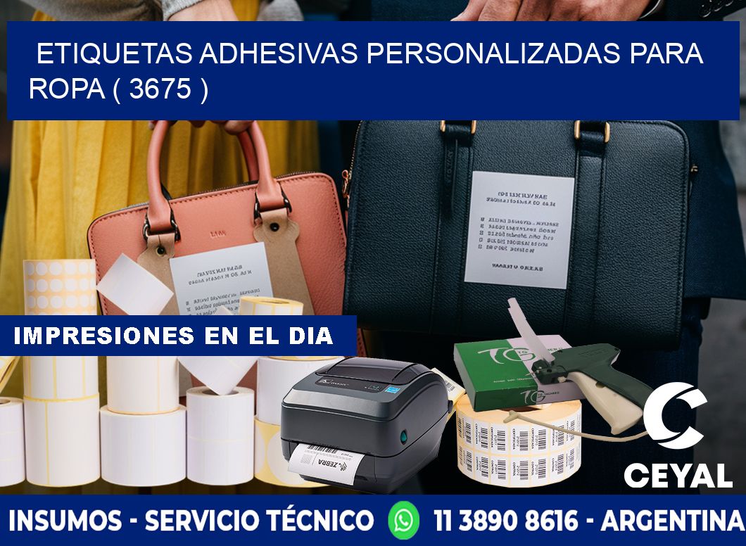 ETIQUETAS ADHESIVAS PERSONALIZADAS PARA ROPA ( 3675 )