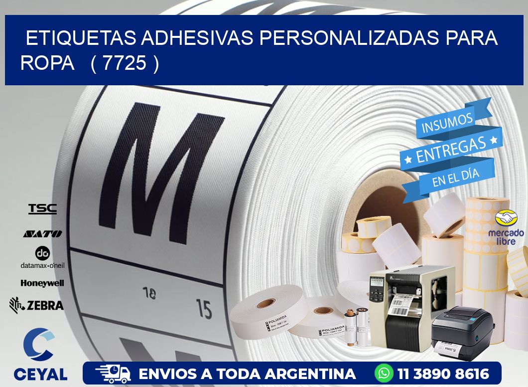ETIQUETAS ADHESIVAS PERSONALIZADAS PARA ROPA   ( 7725 )