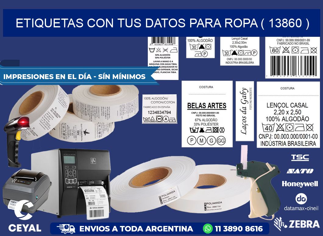 ETIQUETAS CON TUS DATOS PARA ROPA ( 13860 )
