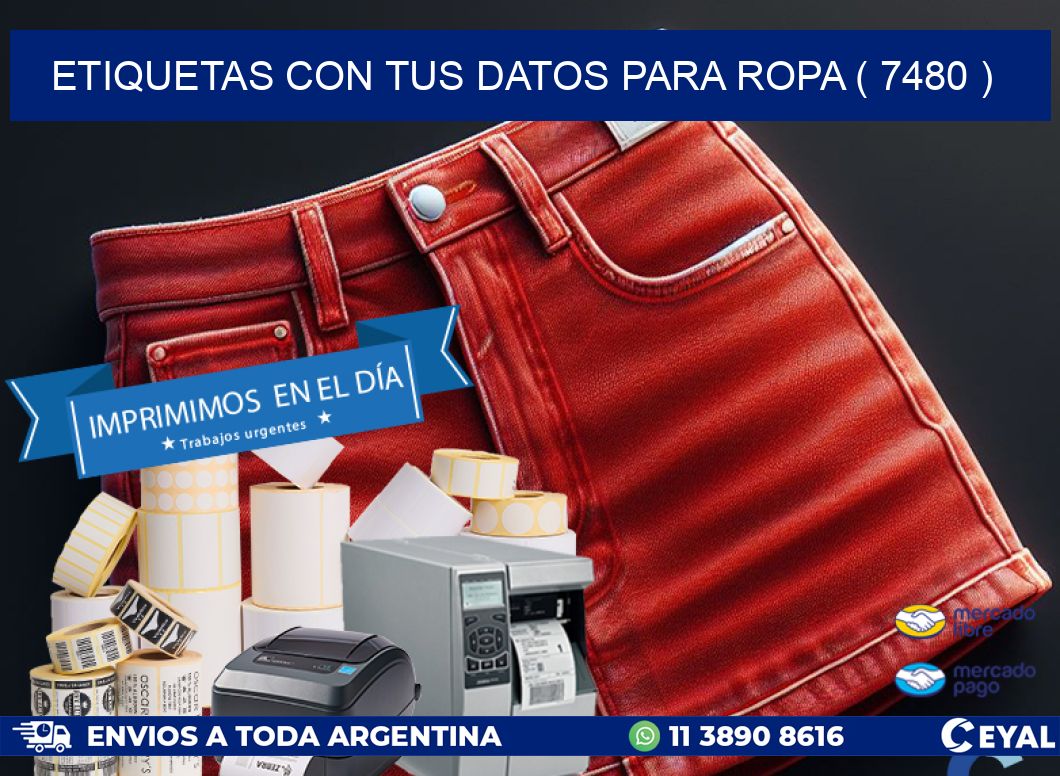 ETIQUETAS CON TUS DATOS PARA ROPA ( 7480 )