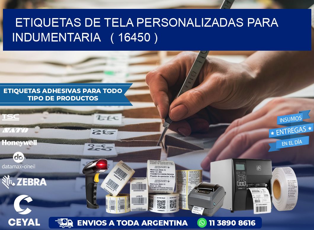 ETIQUETAS DE TELA PERSONALIZADAS PARA INDUMENTARIA   ( 16450 )