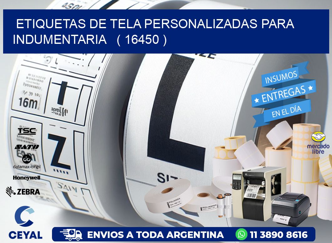 ETIQUETAS DE TELA PERSONALIZADAS PARA INDUMENTARIA   ( 16450 )