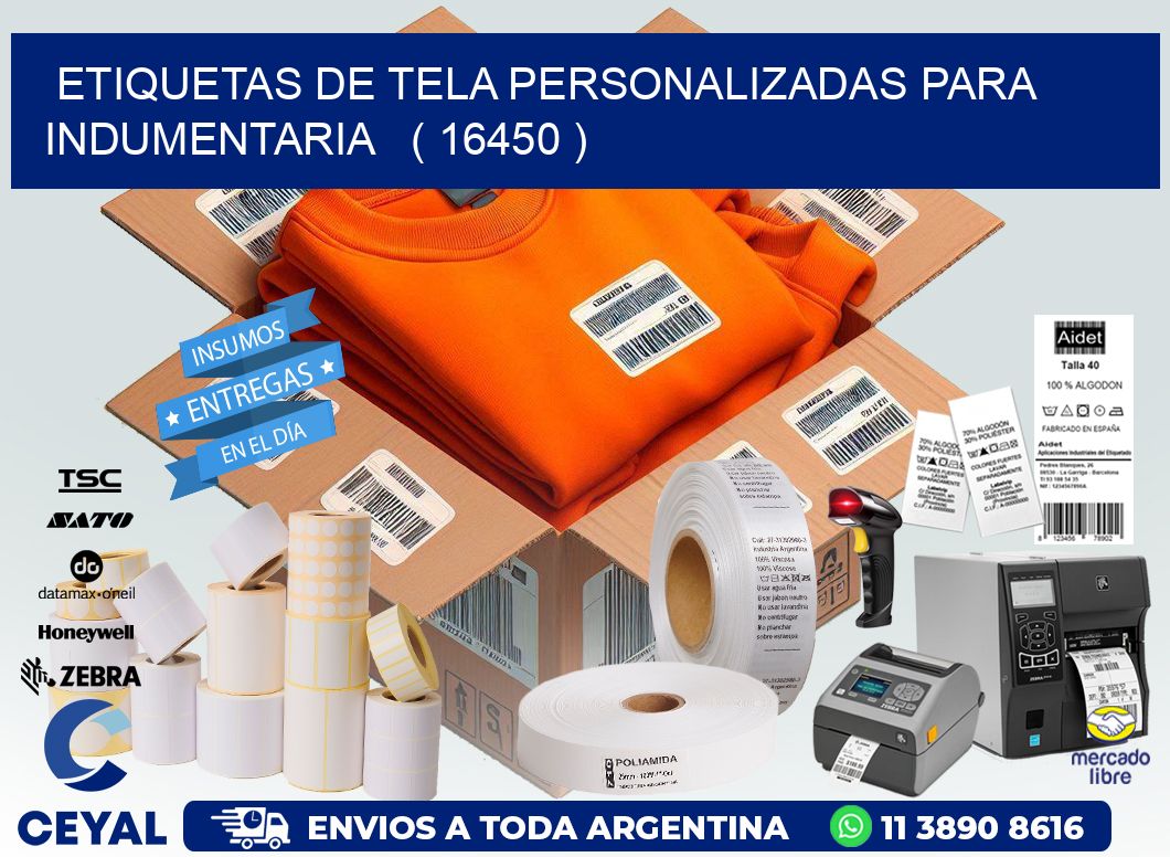ETIQUETAS DE TELA PERSONALIZADAS PARA INDUMENTARIA   ( 16450 )