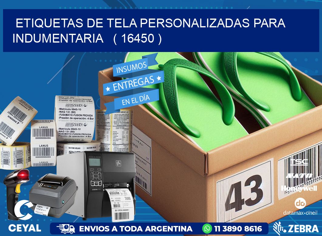 ETIQUETAS DE TELA PERSONALIZADAS PARA INDUMENTARIA   ( 16450 )