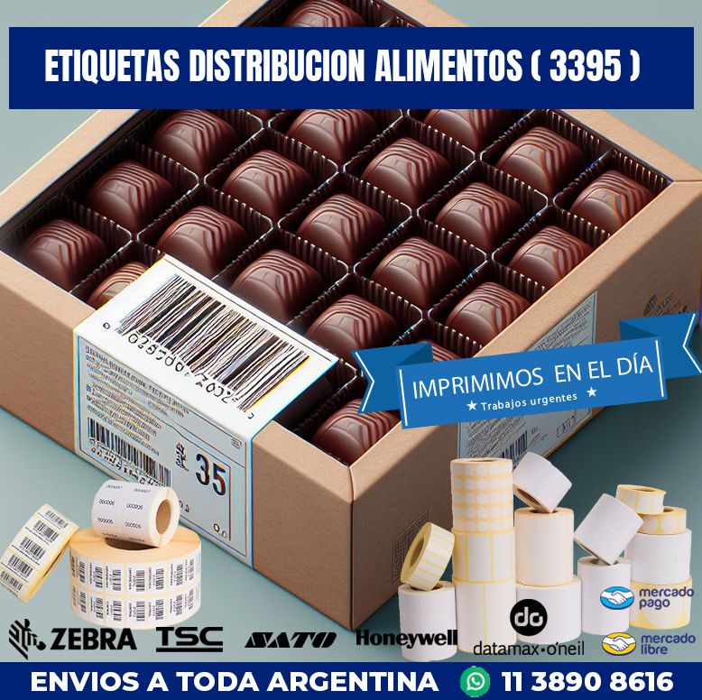 ETIQUETAS DISTRIBUCION ALIMENTOS ( 3395 )