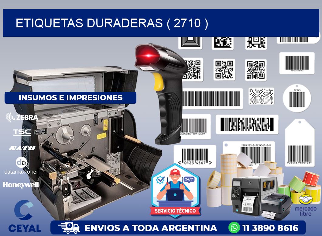 ETIQUETAS DURADERAS ( 2710 )