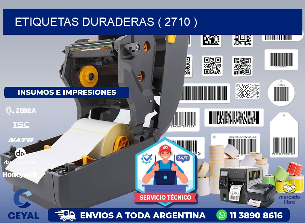 ETIQUETAS DURADERAS ( 2710 )