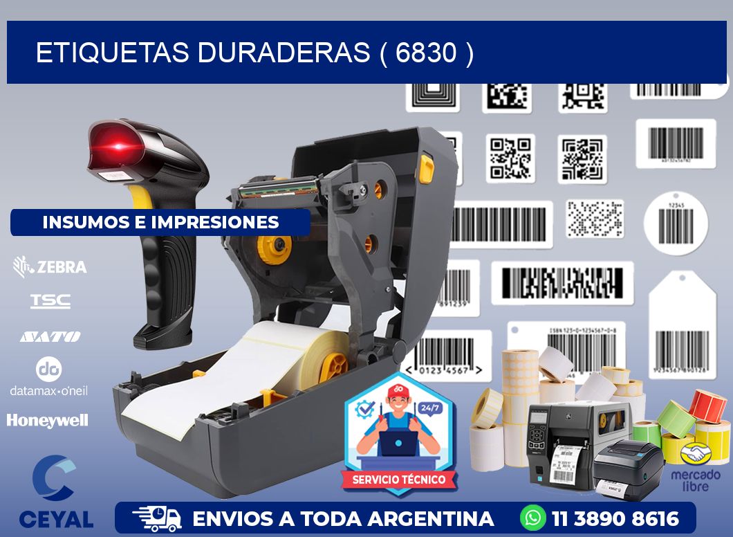 ETIQUETAS DURADERAS ( 6830 )