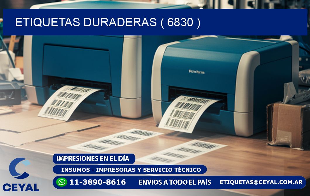 ETIQUETAS DURADERAS ( 6830 )