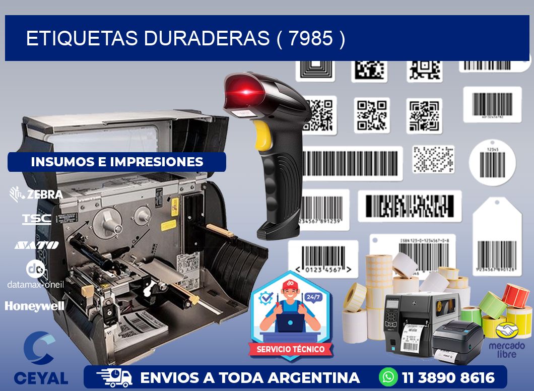 ETIQUETAS DURADERAS ( 7985 )