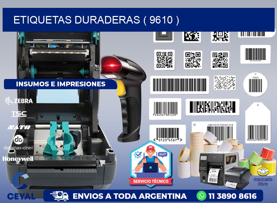 ETIQUETAS DURADERAS ( 9610 )
