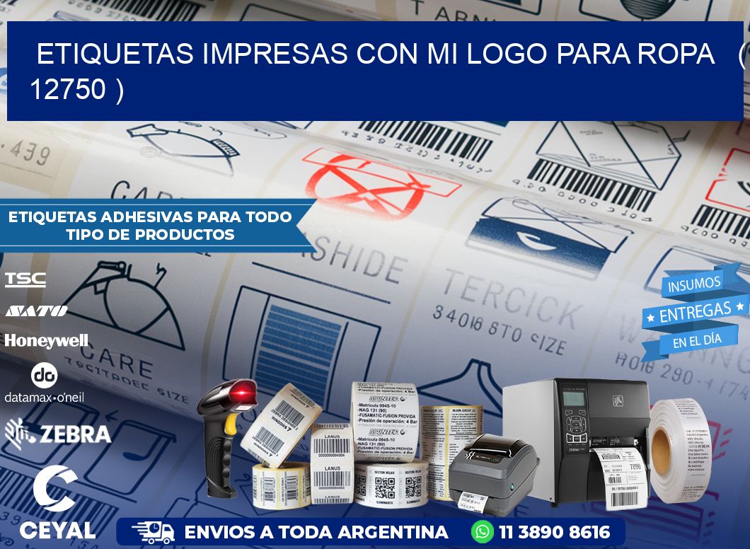 ETIQUETAS IMPRESAS CON MI LOGO PARA ROPA   ( 12750 )