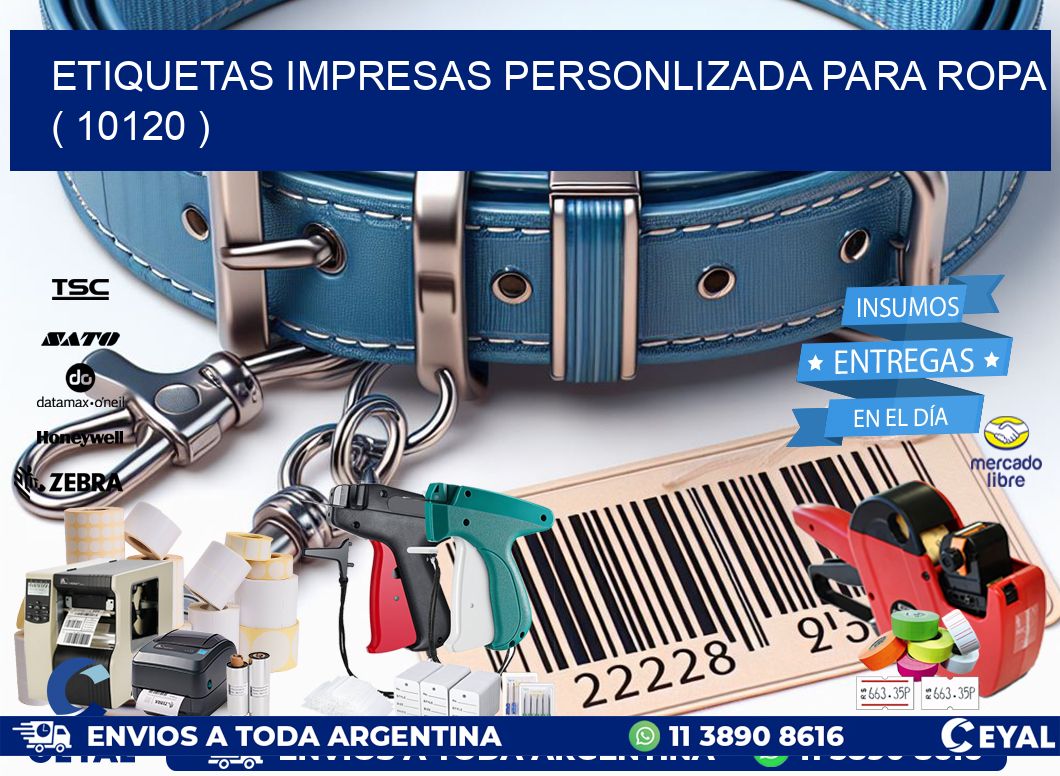 ETIQUETAS IMPRESAS PERSONLIZADA PARA ROPA   ( 10120 )