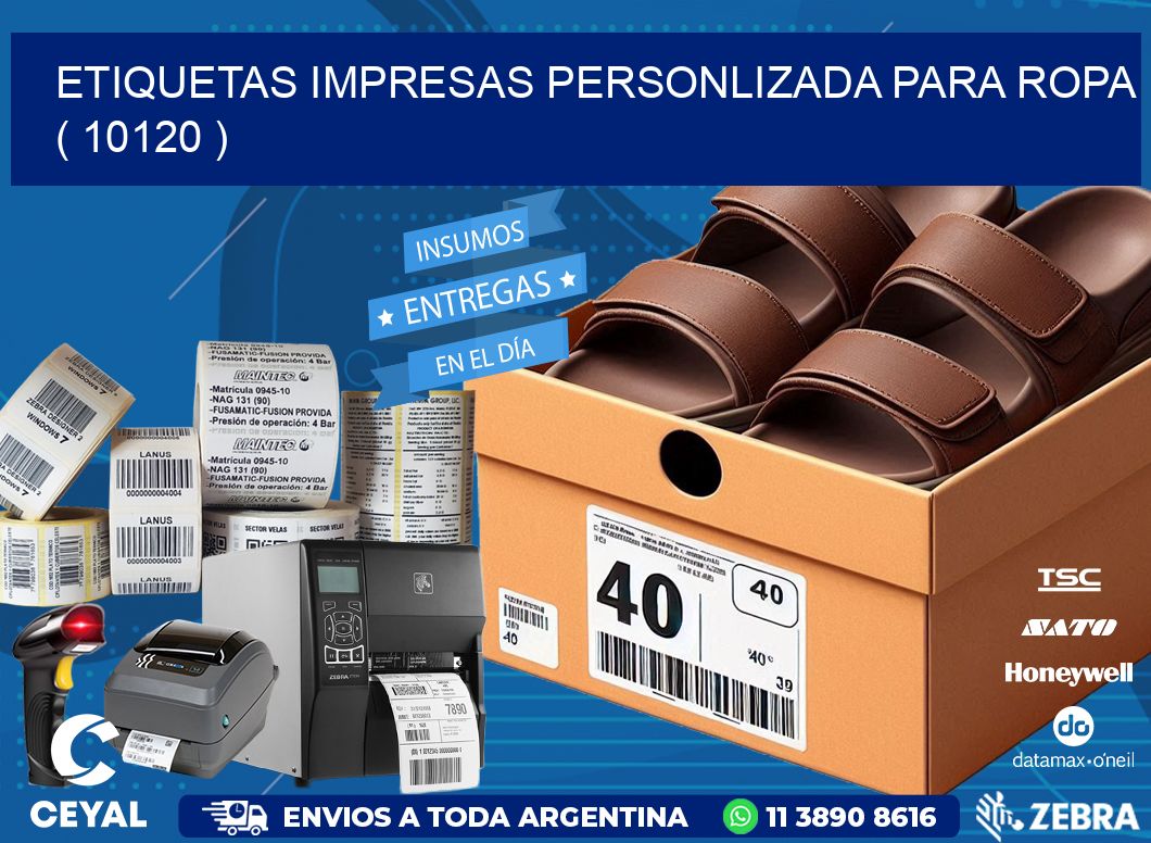 ETIQUETAS IMPRESAS PERSONLIZADA PARA ROPA   ( 10120 )