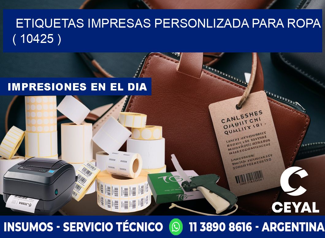 ETIQUETAS IMPRESAS PERSONLIZADA PARA ROPA ( 10425 )