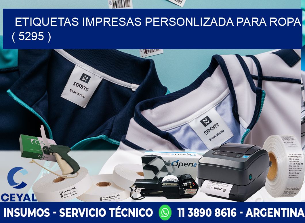 ETIQUETAS IMPRESAS PERSONLIZADA PARA ROPA ( 5295 )