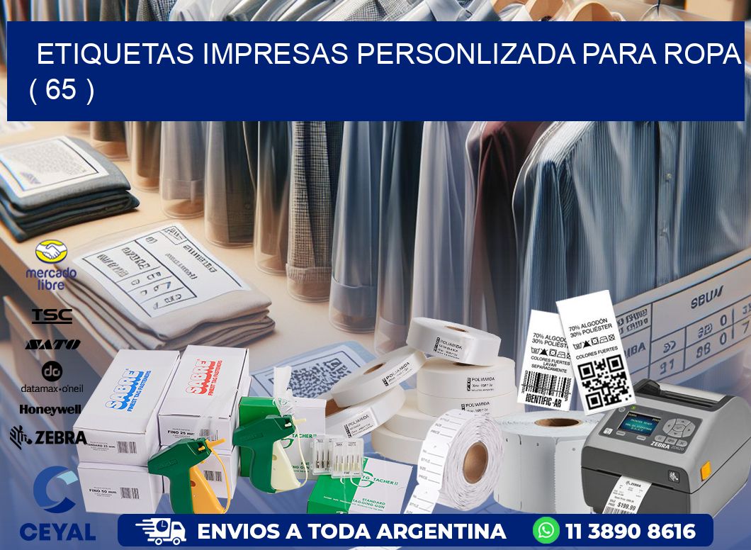 ETIQUETAS IMPRESAS PERSONLIZADA PARA ROPA ( 65 )