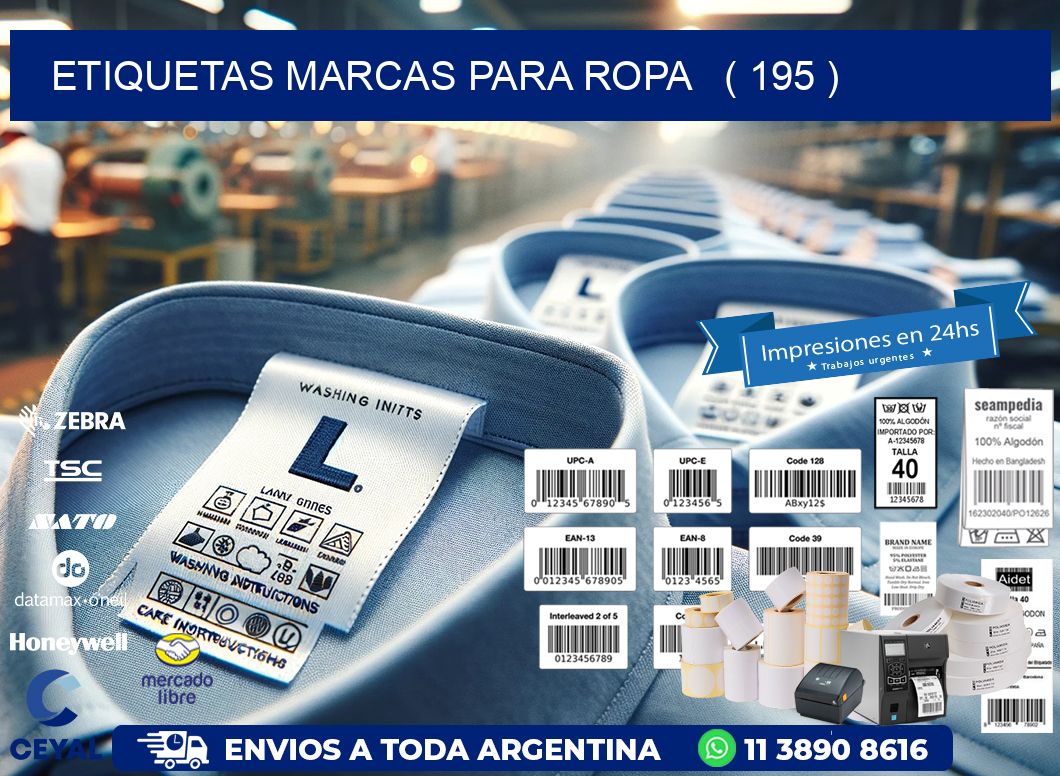 ETIQUETAS MARCAS PARA ROPA   ( 195 )
