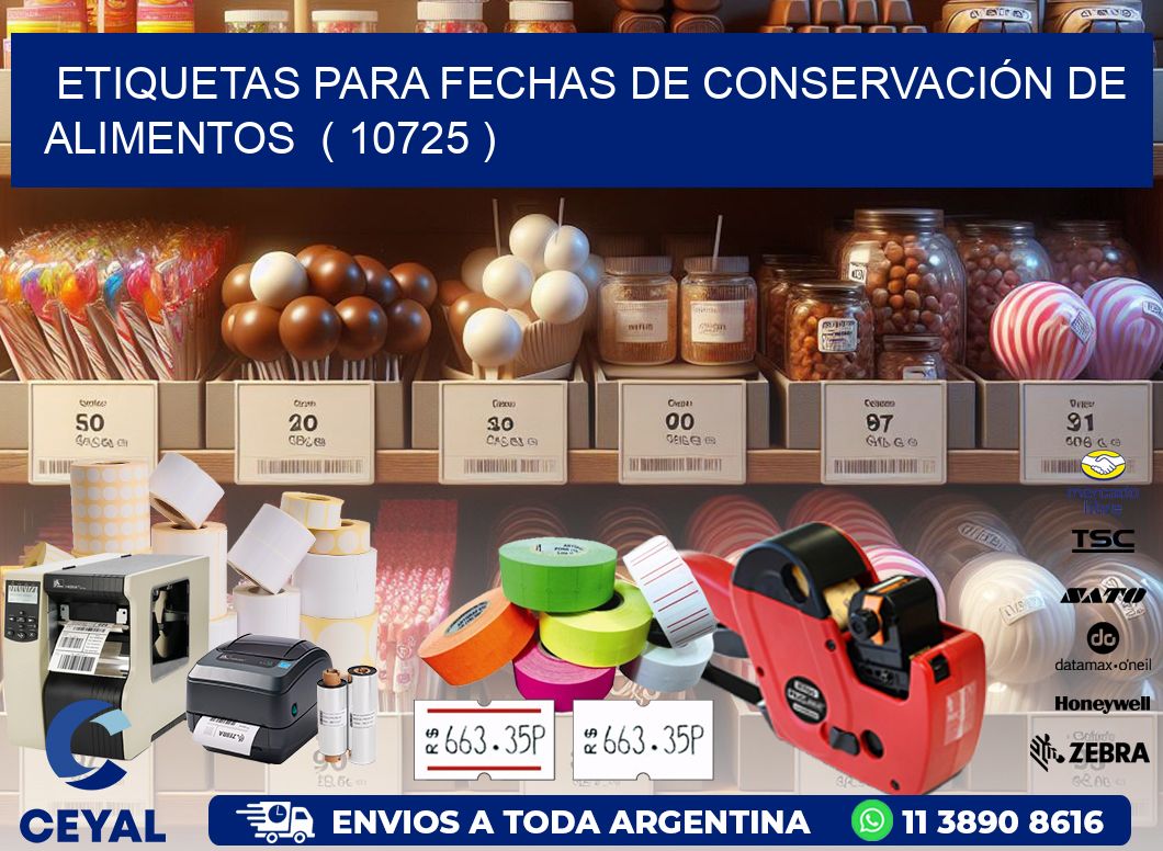 ETIQUETAS PARA FECHAS DE CONSERVACIÓN DE ALIMENTOS  ( 10725 )