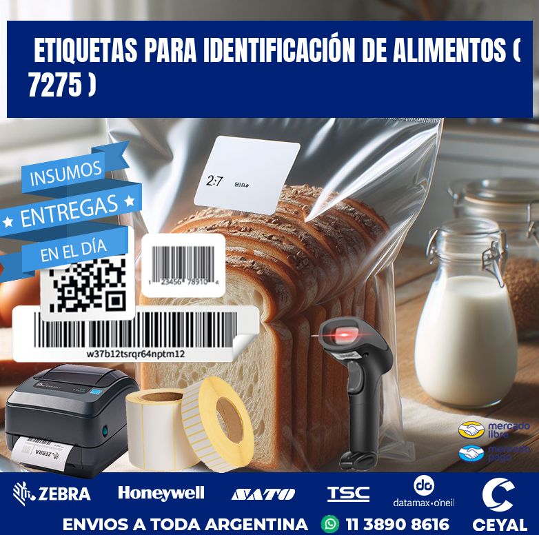 ETIQUETAS PARA IDENTIFICACIÓN DE ALIMENTOS ( 7275 )