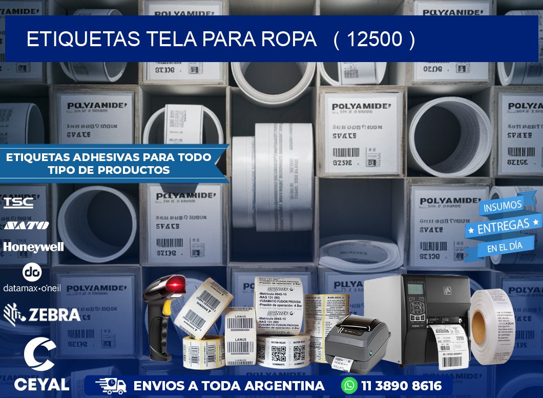 ETIQUETAS TELA PARA ROPA   ( 12500 )