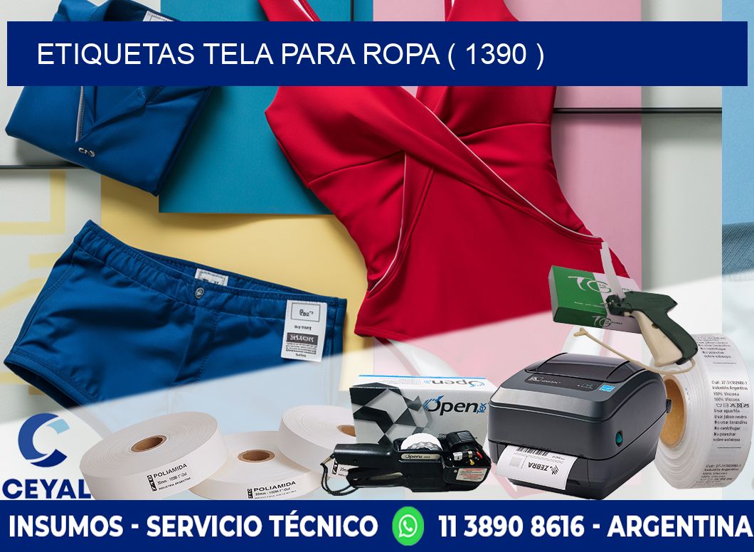 ETIQUETAS TELA PARA ROPA ( 1390 )