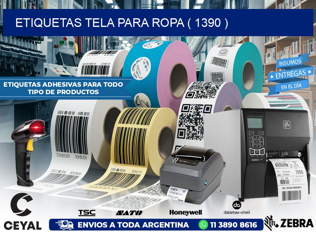ETIQUETAS TELA PARA ROPA ( 1390 )