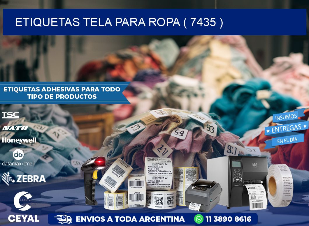 ETIQUETAS TELA PARA ROPA ( 7435 )