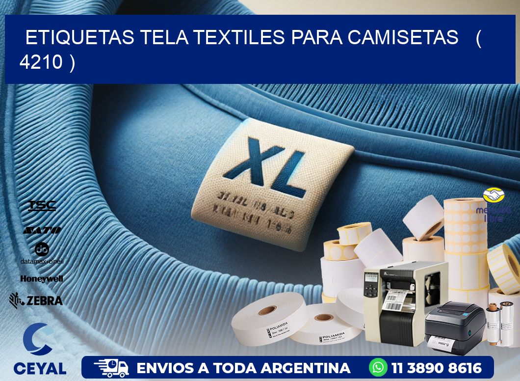 ETIQUETAS TELA TEXTILES PARA CAMISETAS   ( 4210 )