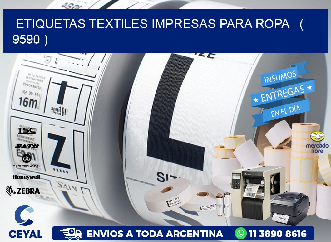 ETIQUETAS TEXTILES IMPRESAS PARA ROPA   ( 9590 )