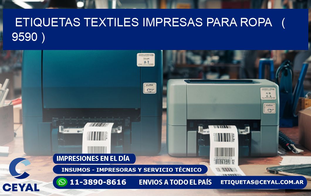 ETIQUETAS TEXTILES IMPRESAS PARA ROPA   ( 9590 )