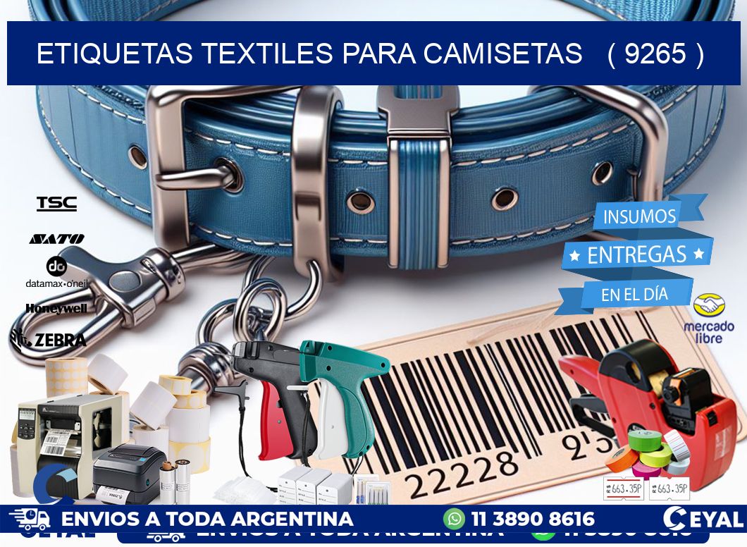 ETIQUETAS TEXTILES PARA CAMISETAS   ( 9265 )
