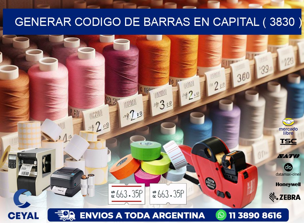 GENERAR CODIGO DE BARRAS EN CAPITAL ( 3830 )