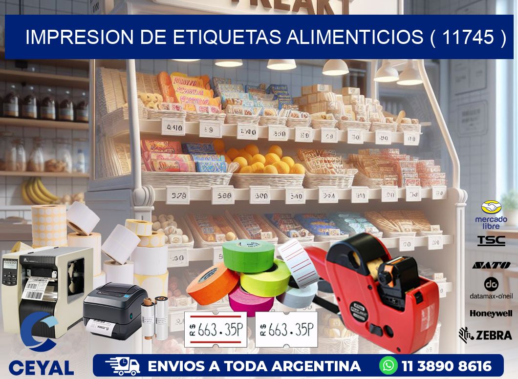 IMPRESION DE ETIQUETAS ALIMENTICIOS ( 11745 )
