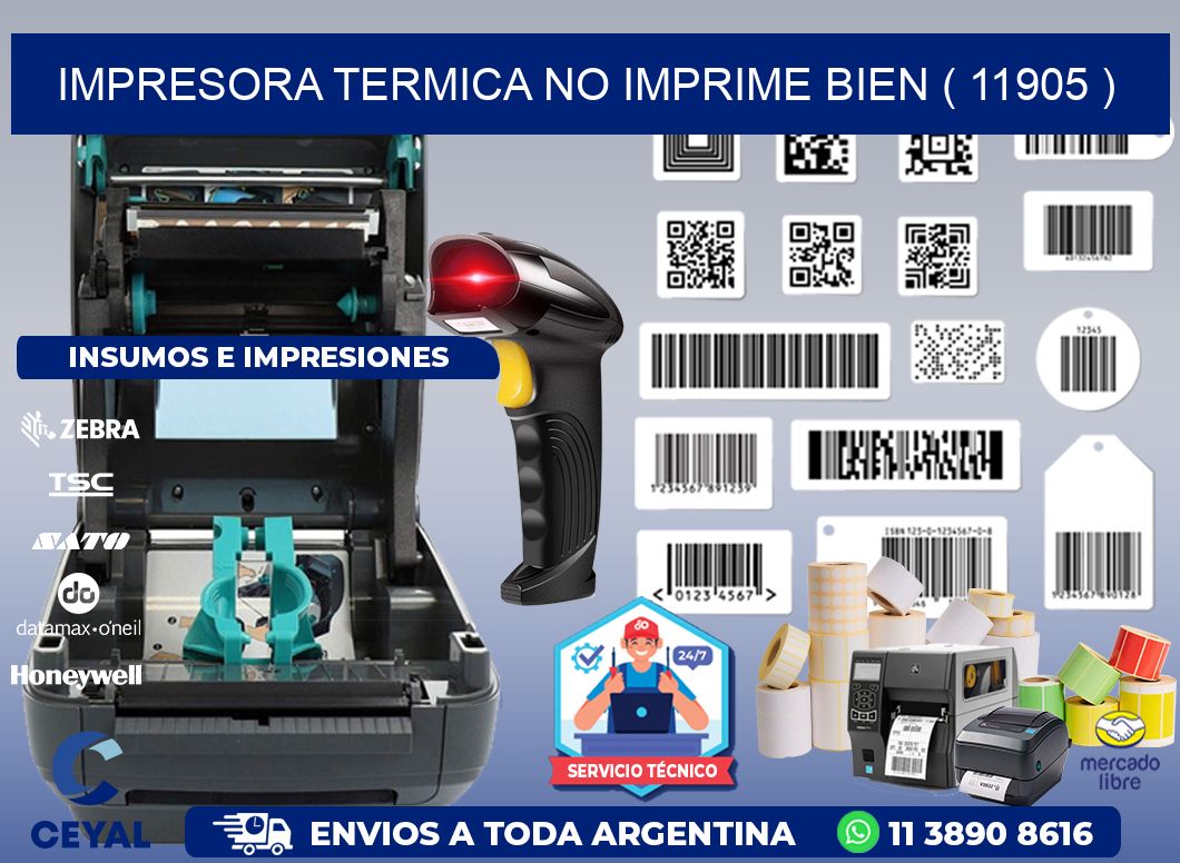 IMPRESORA TERMICA NO IMPRIME BIEN ( 11905 )