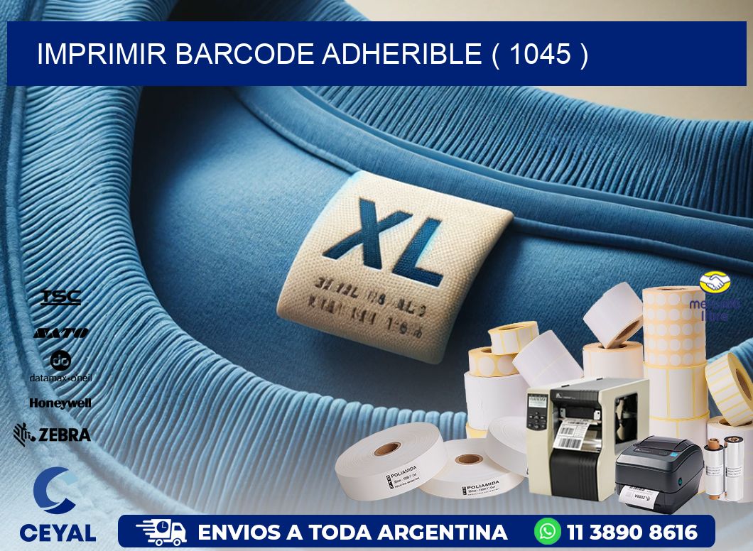IMPRIMIR BARCODE ADHERIBLE ( 1045 )