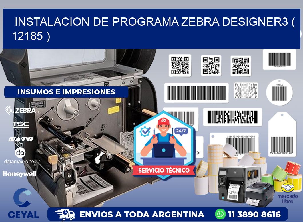 INSTALACION DE PROGRAMA ZEBRA DESIGNER3 ( 12185 )