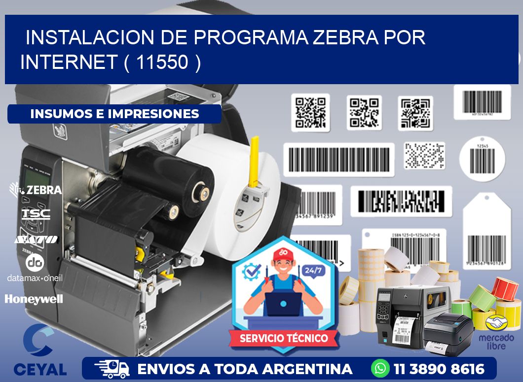INSTALACION DE PROGRAMA ZEBRA POR INTERNET ( 11550 )