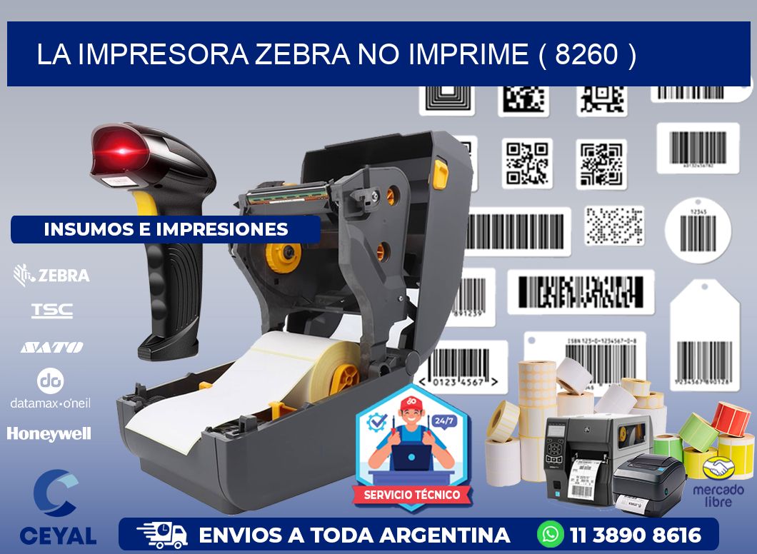 LA IMPRESORA ZEBRA NO IMPRIME ( 8260 )
