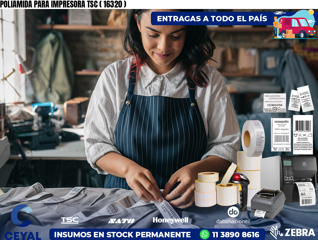 POLIAMIDA PARA IMPRESORA TSC ( 16320 )
