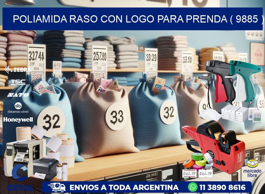 POLIAMIDA RASO CON LOGO PARA PRENDA ( 9885 )