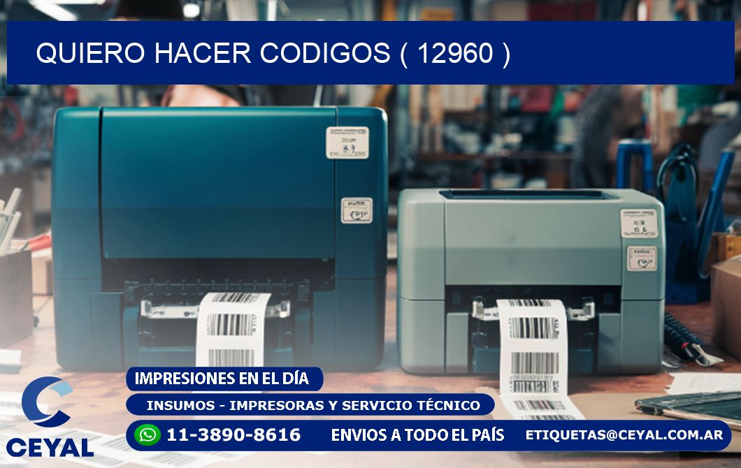 QUIERO HACER CODIGOS ( 12960 )